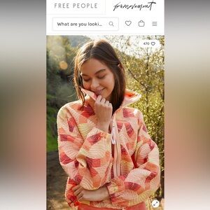 FP Movement by Free People Somewhere in a Wonderland Quilted Bomber Jacket